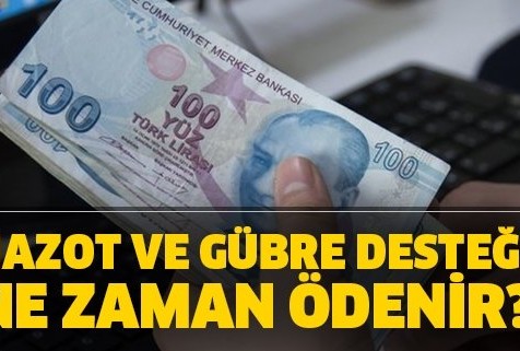 2020 Mazot ve gübre desteği ne zaman ödenecek? Mazot gübre desteği yatırıldı mı? Ödeme ne zaman? 2020 Mazot ve gübre desteği ne zaman ödenecek? Mazot gübre desteği yatırıldı mı? Ödeme ne zaman?