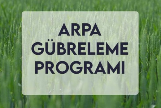 Arpa Gübreleme Programı Arpa Gübreleme Programı
