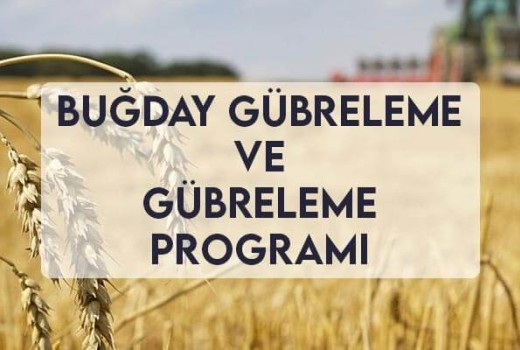 Buğday Gübreleme ve Gübreleme Programı Buğday Gübreleme ve Gübreleme Programı