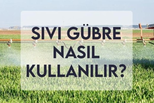 Sıvı Gübre Nasıl Kullanılır? Sıvı Gübre Nasıl Kullanılır?
