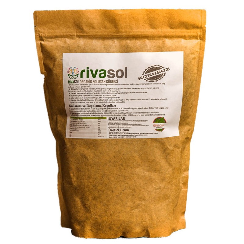 3 Kg Doğal Solucan Gübresi Doğa Dostu Kraft Paket | Rivasol 3 Kg Doğal Solucan Gübresi Doğa Dostu Kraft Paket