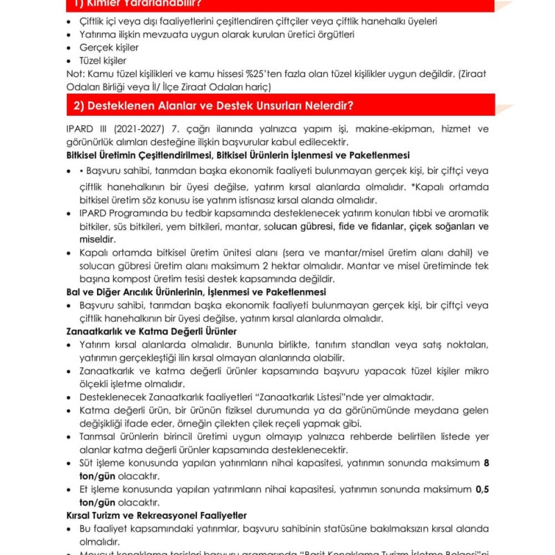 IPARD Uyumlu Solucan Gübresi Üretim Projesi (Destekli Tesis Kurulumu) IPARD Uyumlu Solucan Gübresi Üretim Projesi (Destekli Tesis Kurulumu)